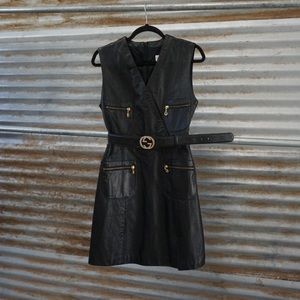Beautiful Leather Bloomingdales dress.